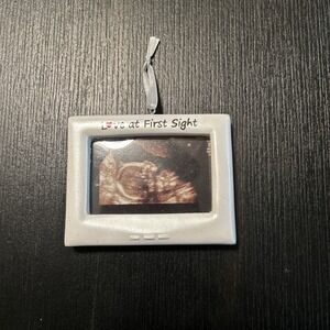 Christmas‎ Holiday Ornament Sonogram Love At First Sight Can Be Personalized New